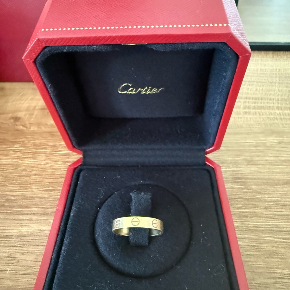 Cartier Gold Wedding Band Ring, 5.5 - Picture 3 of 6